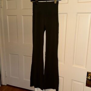 Dark Olive Align Flare pants